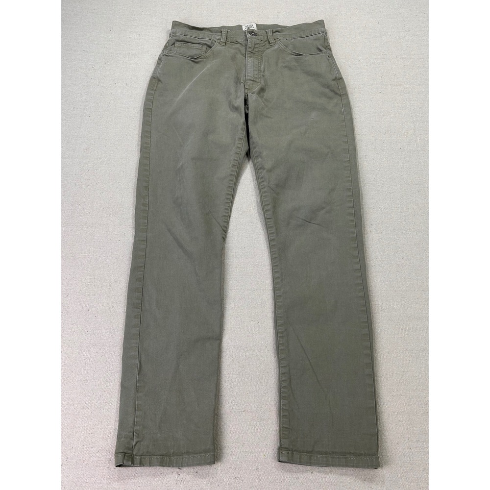 Flint and Tinder 365 Pants Slim Fit Olive Green 30x30 Mens Chino Trousers